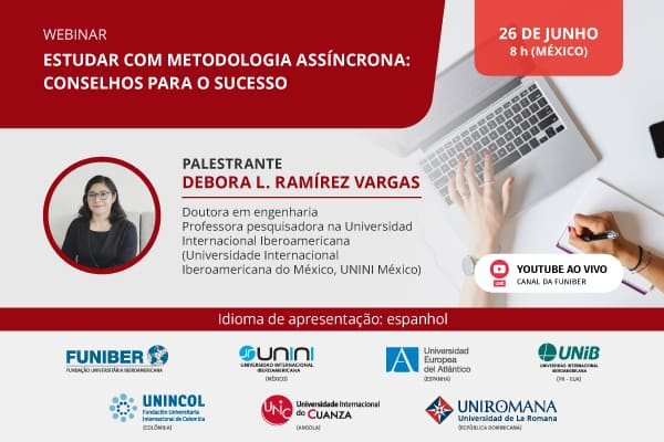 UNIB organiza o webinar «Estudar com metodologia assíncrona: conselhos para o sucesso»